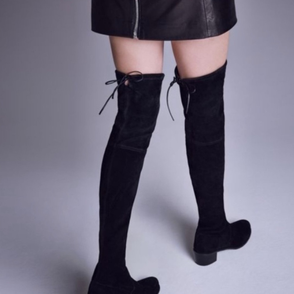 Stuart Weitzman Midland Suede Leather Over-The-Knee Heels Tall Boots Sz 9.5 - Picture 2 of 16
